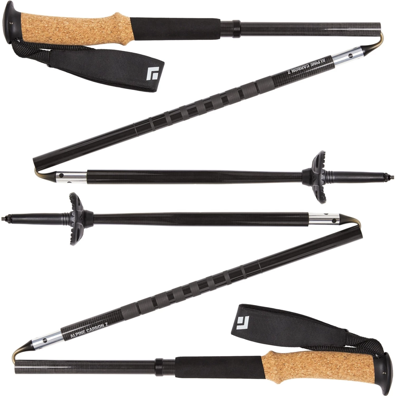 Black Diamond Trekkingstöcke Alpine Carbon Z, Fitnessgerät (schwarz, 1 Paar, 100 Cm) 4 Black Diamond Trekkingstöcke Alpine Carbon Z, Fitnessgerät (schwarz, 1 Paar, 100 Cm) – Bild 2