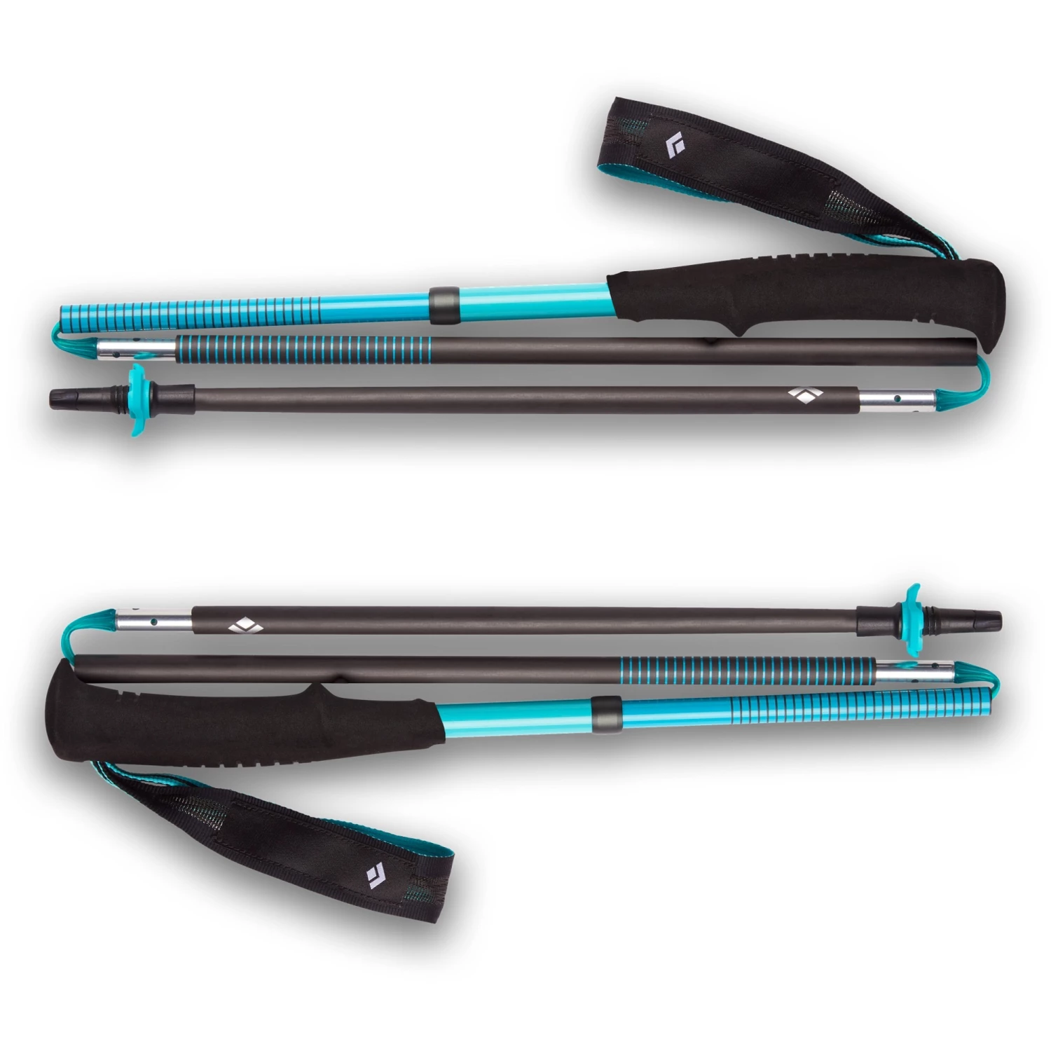 Black Diamond Trekkingstöcke Distance Carbon Z, Fitnessgerät (türkis, 1 Paar, 115 Cm) 5 Black Diamond Trekkingstöcke Distance Carbon Z, Fitnessgerät (türkis, 1 Paar, 115 Cm) – Bild 3