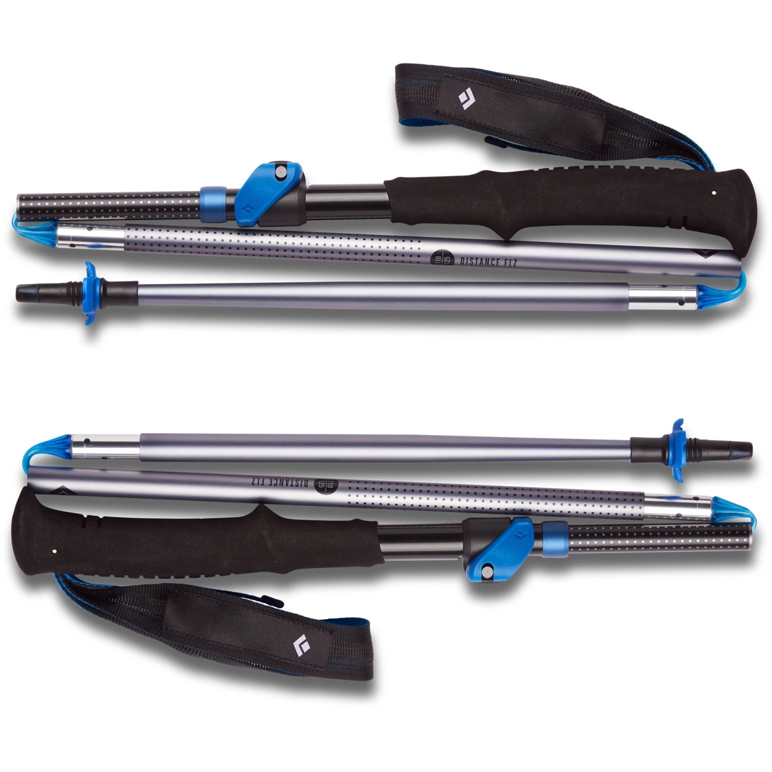 Black Diamond Trekkingstöcke Distance FLZ, Fitnessgerät (grau, 1 Paar, 140 Cm) 4 Black Diamond Trekkingstöcke Distance FLZ, Fitnessgerät (grau, 1 Paar, 140 Cm) – Bild 3