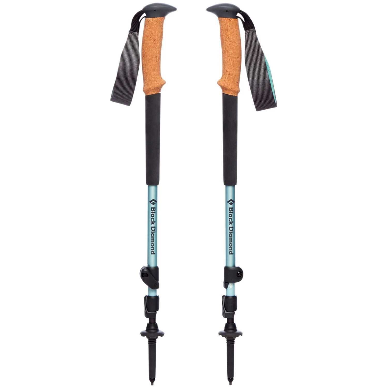 Black Diamond Trekkingstöcke Trail Cork (Damen), Fitnessgerät (türkis, 1 Paar, 100-125 Cm) 4 Black Diamond Trekkingstöcke Trail Cork (Damen), Fitnessgerät (türkis, 1 Paar, 100-125 Cm) – Bild 2