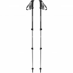 Black Diamond Trekkingstöcke Trail Explorer 3, Fitnessgerät (grau/schwarz, 1 Paar, 90 Bis 130 Cm)