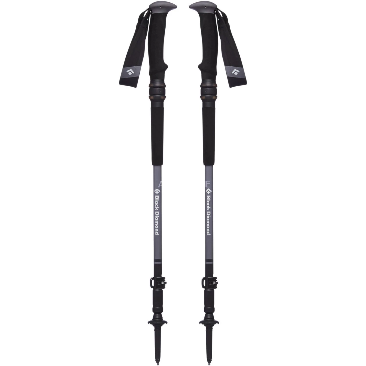 Black Diamond Trekkingstöcke Trail Pro Shock , Fitnessgerät (schwarz/grau, 1 Paar, 105-140 Cm) 4 Black Diamond Trekkingstöcke Trail Pro Shock , Fitnessgerät (schwarz/grau, 1 Paar, 105-140 Cm) – Bild 2