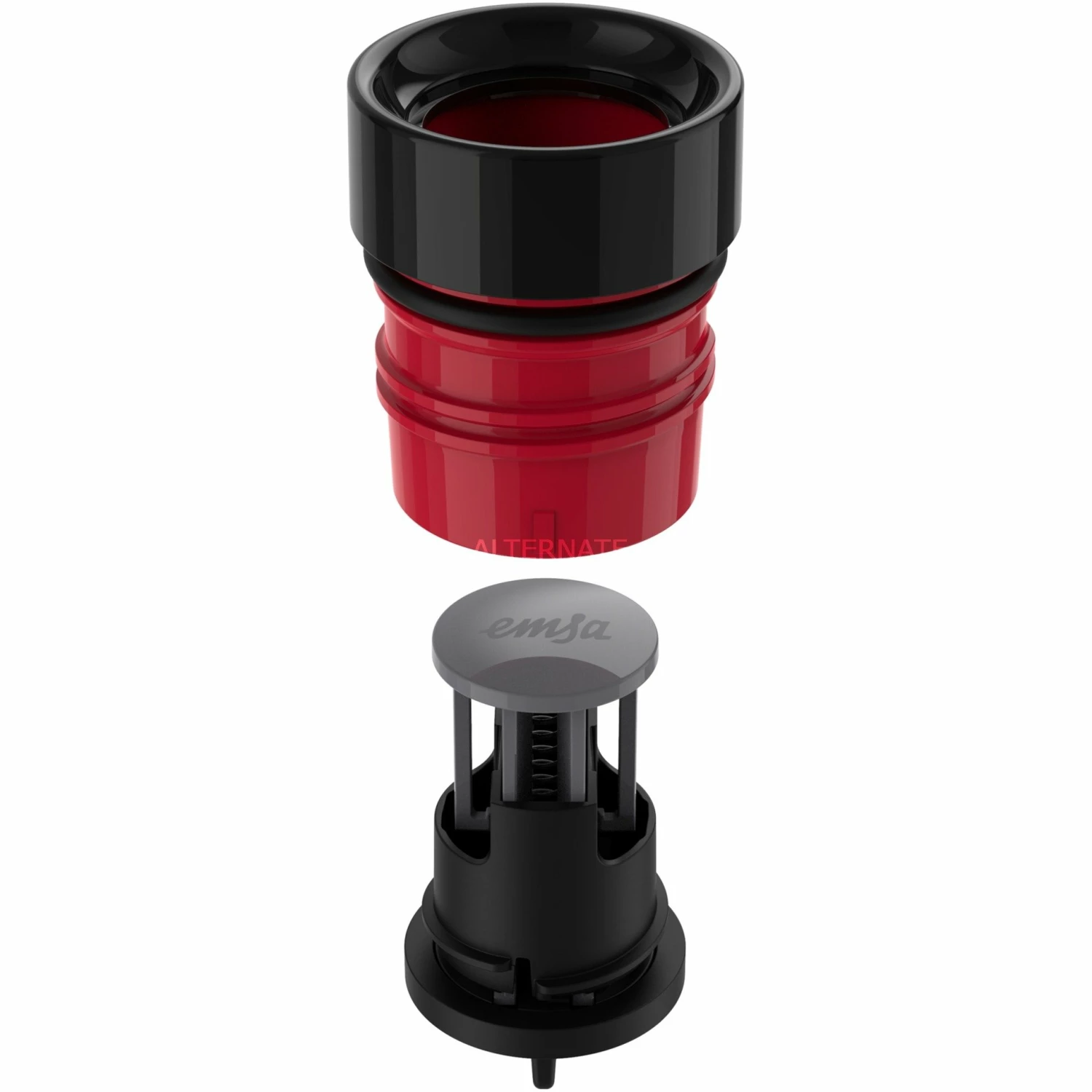 Trinkflaschen Emsa BLUDROP Color Isoliertrinkflasche 0,7 Liter, Thermosflasche (schwarz (matt), Edelstahl) – Bild 5