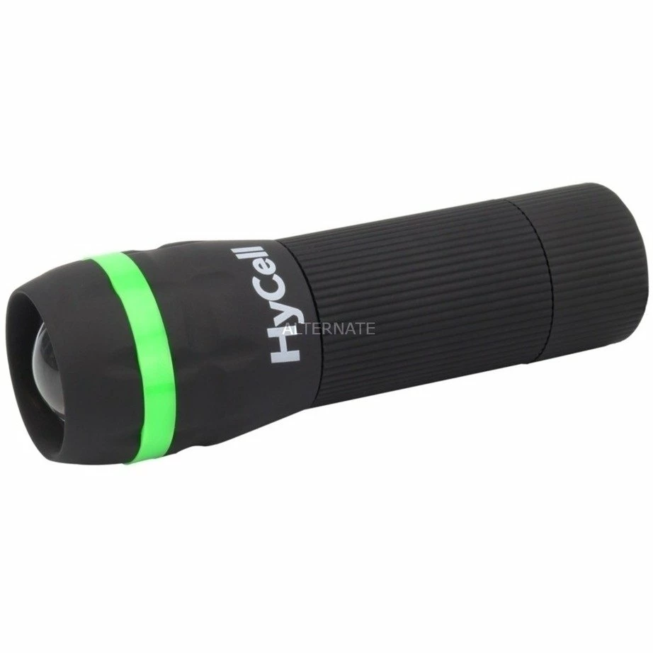 Taschenlampen HyCell Zoom-Flashlight 1W-LED, Taschenlampe (schwarz/grün) 5 Taschenlampen HyCell Zoom-Flashlight 1W-LED, Taschenlampe (schwarz/grün) – Bild 3