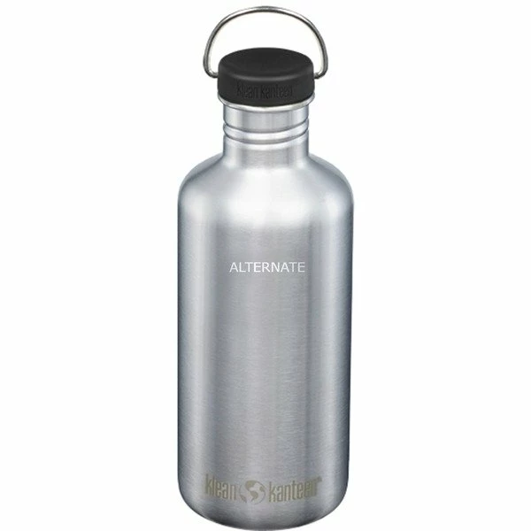 Trinkflaschen Klean Kanteen Trinkflasche Classic 1.182ml (edelstahl (gebürstet), Mit Schwarzem Loop Cap) 3 Trinkflaschen Klean Kanteen Trinkflasche Classic 1.182ml (edelstahl (gebürstet), Mit Schwarzem Loop Cap)