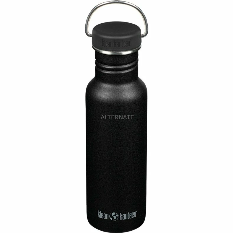 Trinkflaschen Klean Kanteen Trinkflasche Classic 800ml (schwarz (matt), Mit Schwarzem Loop Cap) 3 Trinkflaschen Klean Kanteen Trinkflasche Classic 800ml (schwarz (matt), Mit Schwarzem Loop Cap)