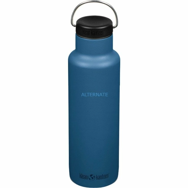 Trinkflaschen Klean Kanteen Trinkflasche Classic 800ml (blau, Mit Schwarzem Loop Cap) 3 Trinkflaschen Klean Kanteen Trinkflasche Classic 800ml (blau, Mit Schwarzem Loop Cap)