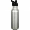 Trinkflaschen Klean Kanteen Trinkflasche Classic 800ml (edelstahl (gebürstet), Mit SPORT CAP)