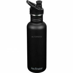 Trinkflaschen Klean Kanteen Trinkflasche Classic 800ml (schwarz (matt), Mit Schwarzem SPORT CAP)