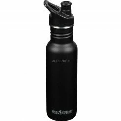 Trinkflaschen Klean Kanteen Trinkflasche Classic Narrow 532ml (schwarz (matt), Mit Schwarzem Sport Cap)