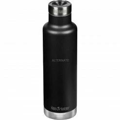 Trinkflaschen Klean Kanteen Trinkflasche Classic VI Vakuumisoliert, 750ml (schwarz (matt), Mit TKPro Pour Through Cap)