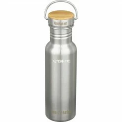 Trinkflaschen Klean Kanteen Trinkflasche Reflect Narrow, 532ml (edelstahl (gebürstet), Mit Bamboo Cap)