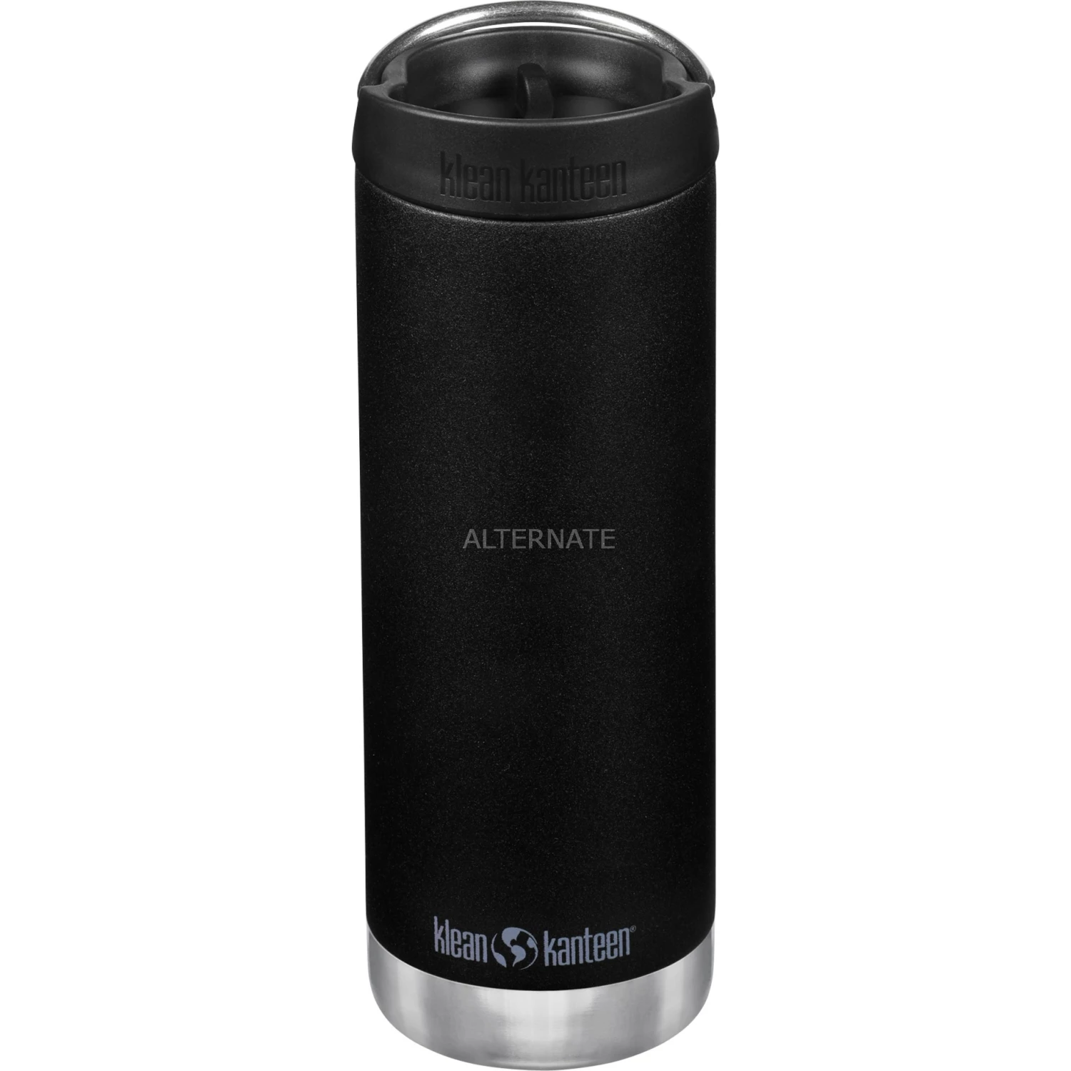 Trinkflaschen Klean Kanteen Trinkflasche TKWide VI Vakuumisoliert, 473ml (schwarz (matt), Mit Schwarzer Café Cap) 3 Trinkflaschen Klean Kanteen Trinkflasche TKWide VI Vakuumisoliert, 473ml (schwarz (matt), Mit Schwarzer Café Cap)