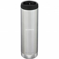 Trinkflaschen Klean Kanteen Trinkflasche TKWide VI Vakuumisoliert, 592ml (edelstahl (gebürstet), Mit Schwarzer Café Cap)