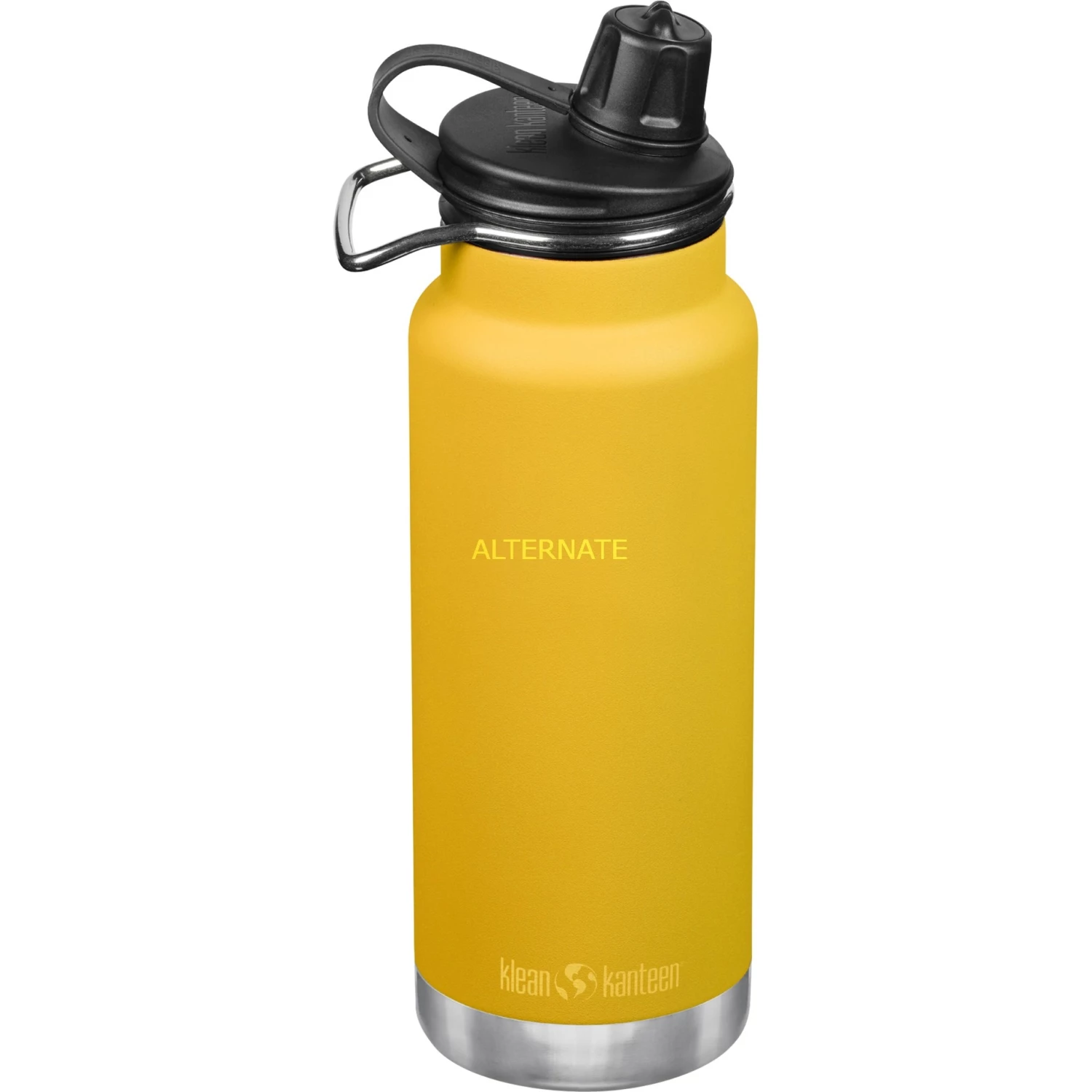 Trinkflaschen Klean Kanteen Trinkflasche TKWide VI Vakuumisoliert, 946ml (gelb, Mit Schwarzer Chug Cap) 3 Trinkflaschen Klean Kanteen Trinkflasche TKWide VI Vakuumisoliert, 946ml (gelb, Mit Schwarzer Chug Cap)