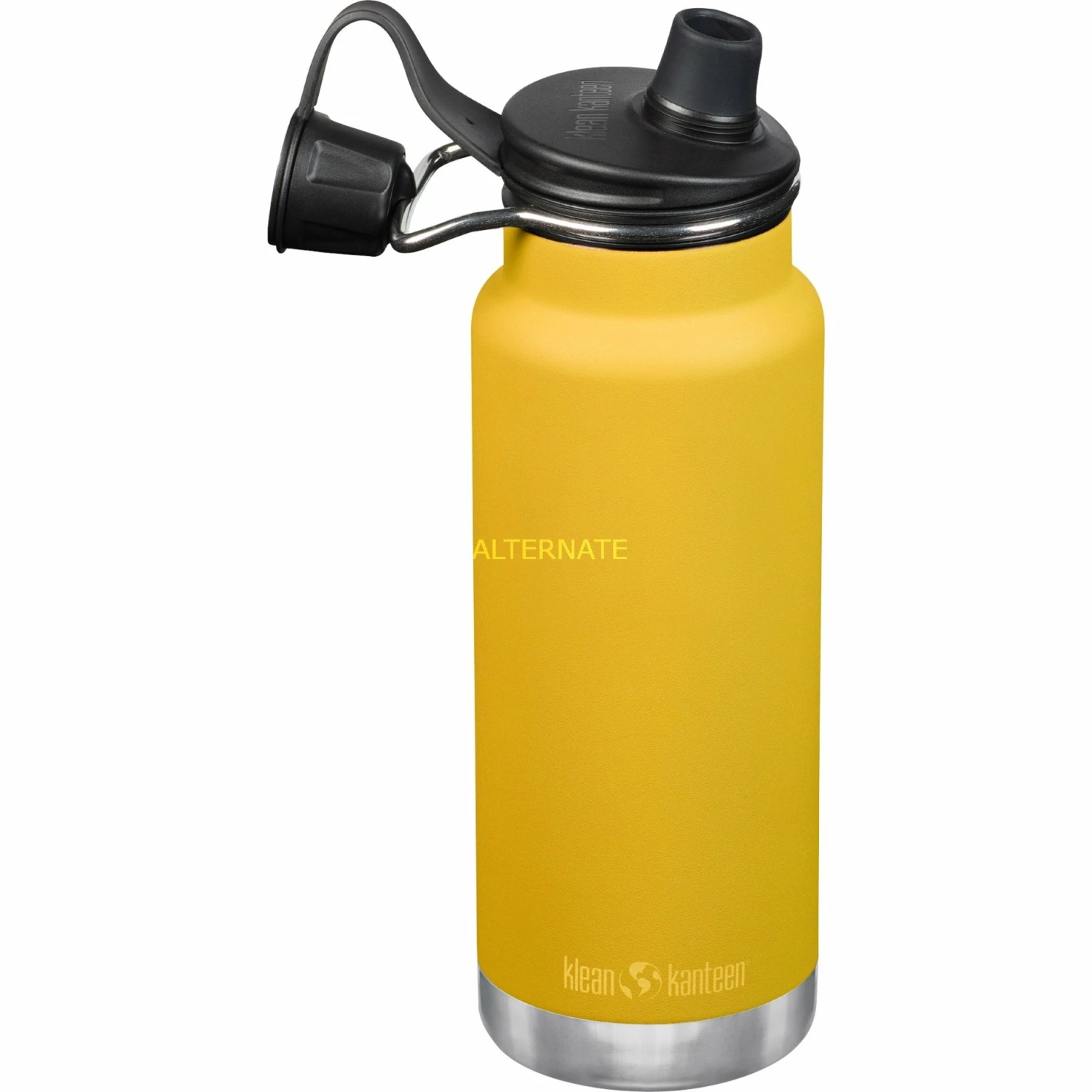 Trinkflaschen Klean Kanteen Trinkflasche TKWide VI Vakuumisoliert, 946ml (gelb, Mit Schwarzer Chug Cap) 4 Trinkflaschen Klean Kanteen Trinkflasche TKWide VI Vakuumisoliert, 946ml (gelb, Mit Schwarzer Chug Cap) – Bild 2