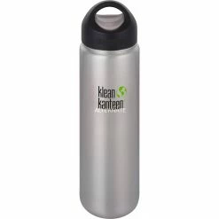 Trinkflaschen Klean Kanteen Trinkflasche Wide 800ml, Mit LOOP CAP (edelstahl)