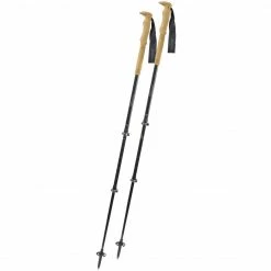 Trekkingstöcke Komperdell Carbon C3 Cloud, Fitnessgerät (schwarz, 1 Paar, 105-140 Cm, Korkgriffe)