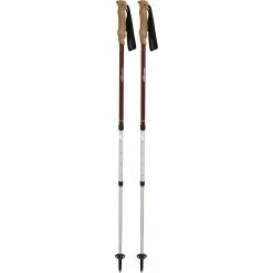 Trekkingstöcke Komperdell Highlander Cork, Fitnessgerät (braun/silber, 1 Paar, 105-140 Cm)