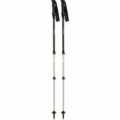 Trekkingstöcke Komperdell Trekmaster Powerlock, Fitnessgerät (schwarz/silber, 1 Paar, 105-140 Cm)