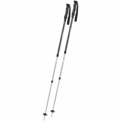 Trekkingstöcke Komperdell Wild Rambler , Fitnessgerät (silber/grün, 1 Paar, 105-140 Cm)