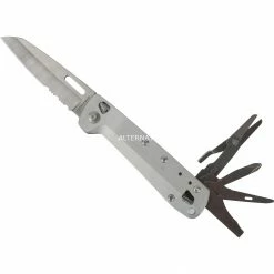 Handwerkzeug Leatherman Multitool FREE K4X (silber, 9 Tools)
