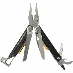 Handwerkzeug Leatherman Multitool Signal (silber/schwarz, 19 Tools, Mit Holster)