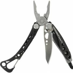 Handwerkzeug Leatherman Multitool Skeletool CX (schwarz/silber, 7 Tools, Mit Holster)
