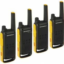 Walkie Talkies Motorola Talkabout T82 Extreme, Walkie-Talkie (schwarz/gelb, 4 Stück)