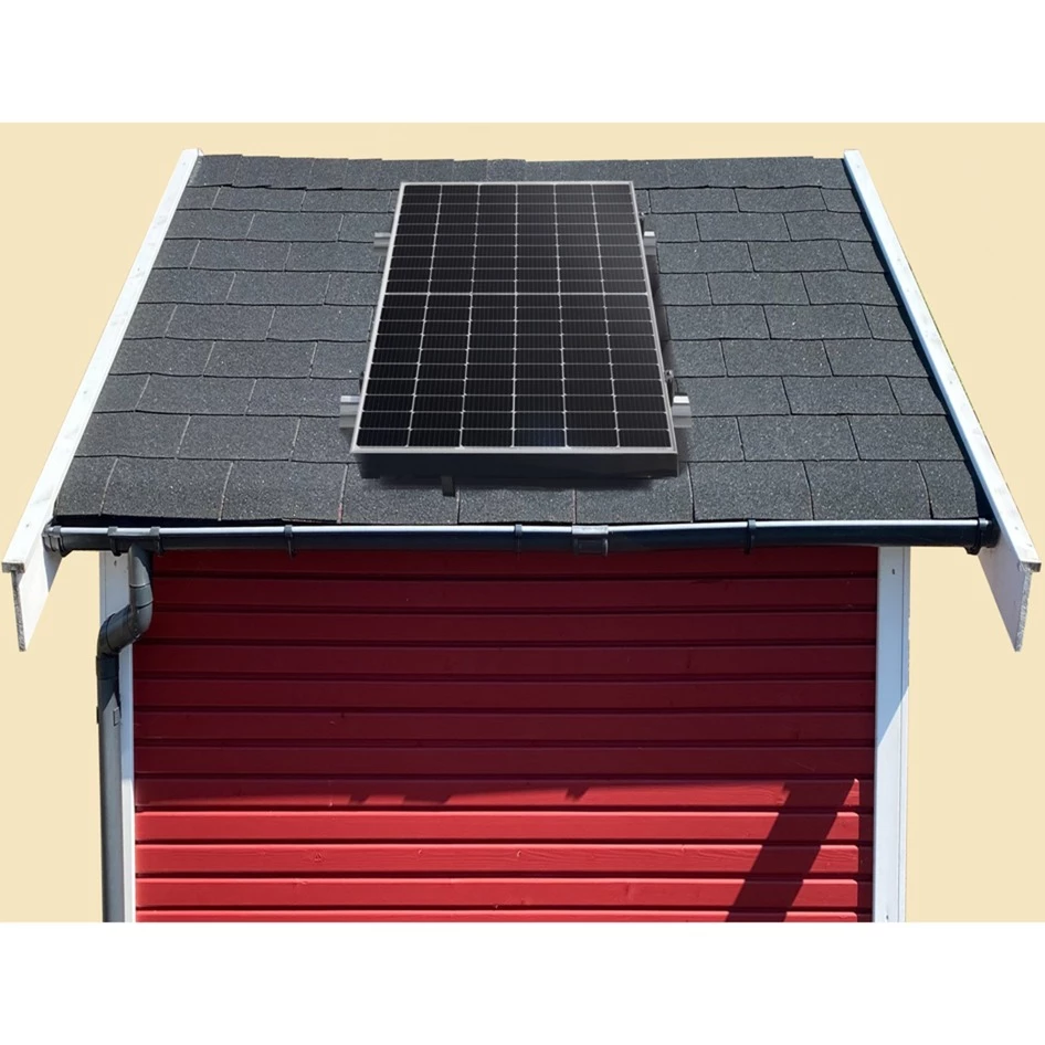 Solar Ladegeräte Priwatt PriShed, Solartechnik (375W, Für Gartenhaus Bitumen) 6 Solar Ladegeräte Priwatt PriShed, Solartechnik (375W, Für Gartenhaus Bitumen) – Bild 4