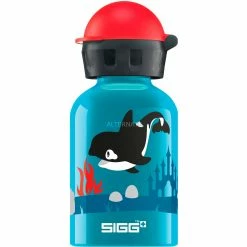 Trinkflaschen SIGG Alu Orca Family 0,3 Liter, Trinkflasche (türkis)