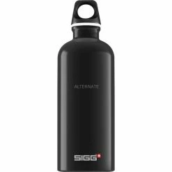 Trinkflaschen SIGG Alu Traveller 0,6 Liter, Trinkflasche (schwarz)
