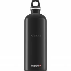 Trinkflaschen SIGG Alu Traveller 1 Liter, Trinkflasche (schwarz)