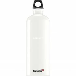 Trinkflaschen SIGG Alu Traveller 1 Liter, Trinkflasche (weiß)
