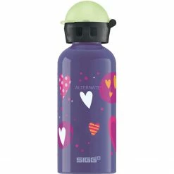 Trinkflaschen SIGG KBT Glow Heartbaloons 0,4 Liter, Trinkflasche (violett)