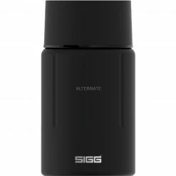 Trinkflaschen SIGG Thermobox Gemstone FJ Obsidian 0,75L, Thermobehälter (schwarz, Ø 98mm)
