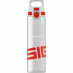 Trinkflaschen SIGG Total Clear One Red 0,75 Liter, Trinkflasche (grau/rot)