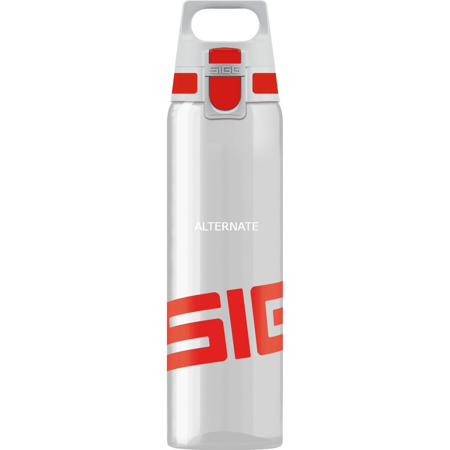 Trinkflaschen SIGG Total Clear One Red 0,75 Liter, Trinkflasche (grau/rot) 3 Trinkflaschen SIGG Total Clear One Red 0,75 Liter, Trinkflasche (grau/rot)