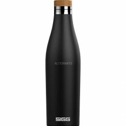 Trinkflaschen SIGG Trinkflasche Meridian Black 0,5L, Thermosflasche (schwarz)