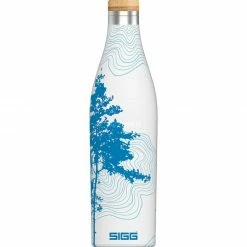 Trinkflaschen SIGG Trinkflasche Meridian Sumatra Tree 0,5L, Thermosflasche (weiß/blau)