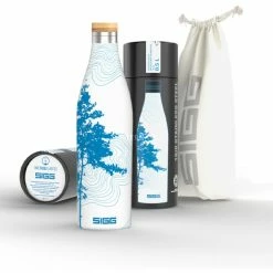 Trinkflaschen SIGG Trinkflasche Meridian Sumatra Tree 0,5L, Thermosflasche (weiß/blau) -Outdoor Ausrüstung Verkäufe SIGG Trinkflasche Meridian Sumatra Tree 0 5L Thermosflasche@@1806013 2